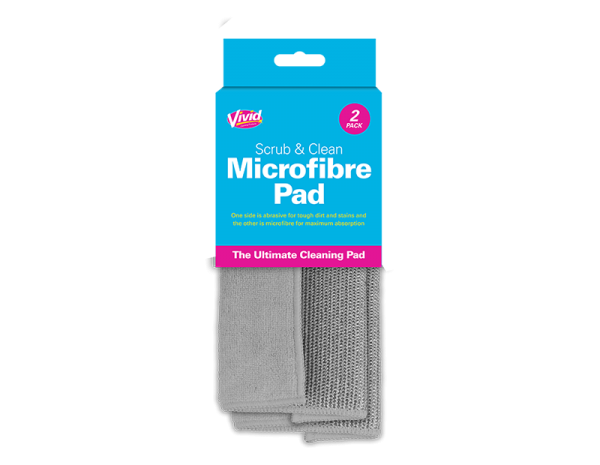Scrub & Clean Microfibre Pad 2pk - 5056170363488