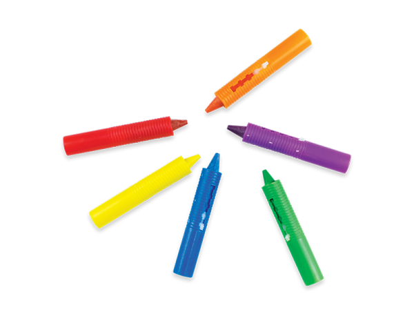 Baby Bath Washable Crayons - 6 Pack