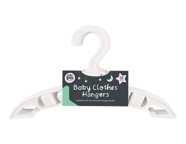 Baby Clothes Hangers - 10 Pack Wholesale
