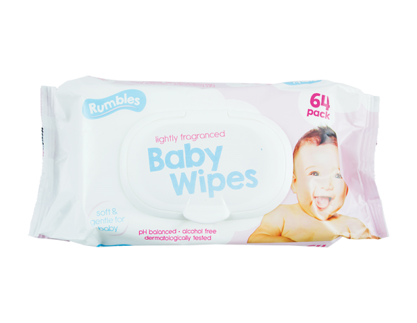 Fragranced Baby Wipes - 64 Pack
