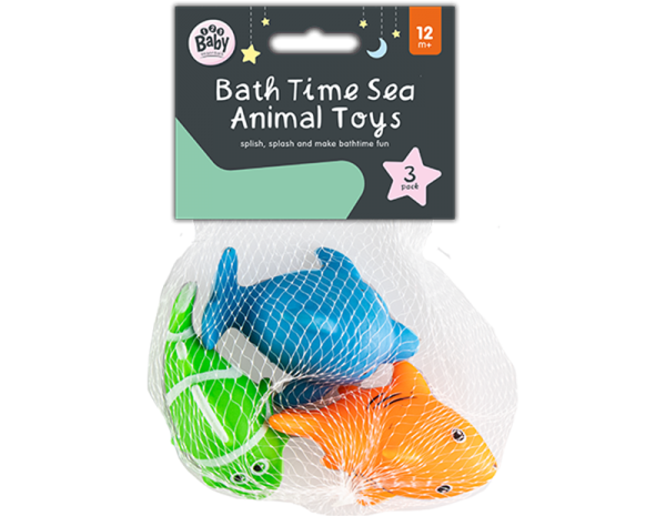 Baby Bath Time Sea Animal Children's Toys 3pk - Sea Creatures