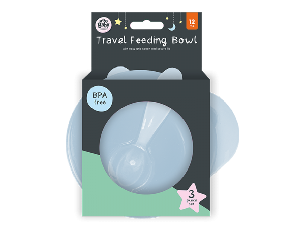 Travel Feeding Bowl and Spoon Set