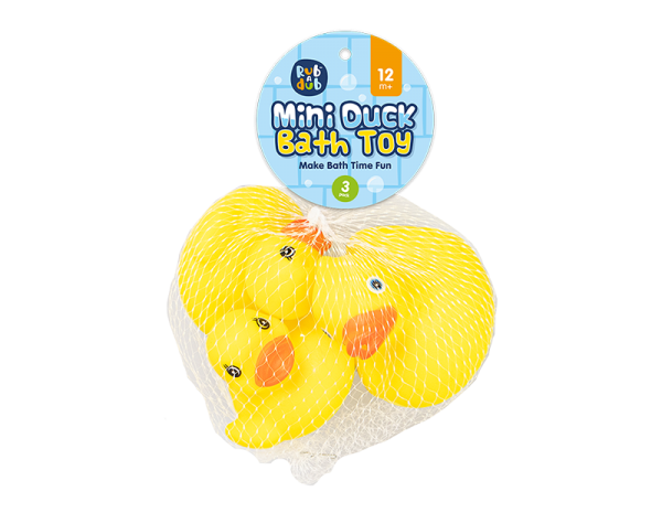 Mini Rubber Duck Bath Toy 3 Pack