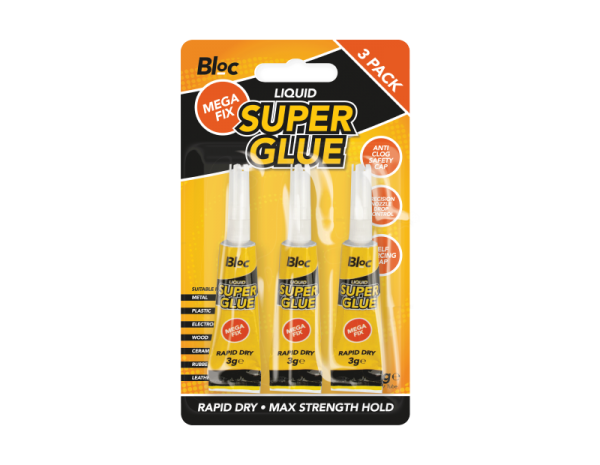 Super Glue 3g 3 Pack