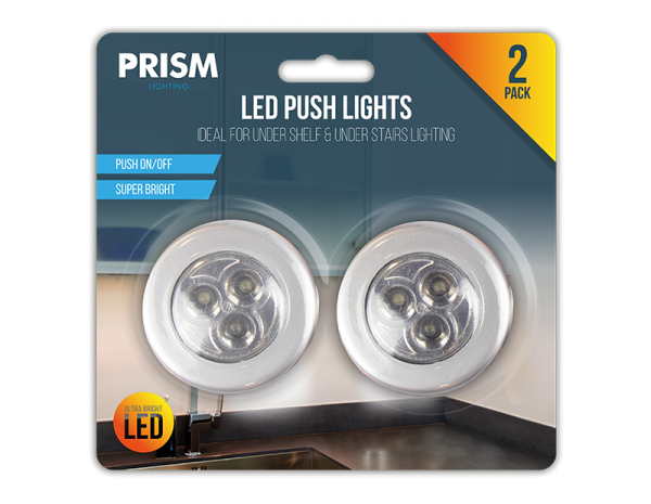 LED Push Lights - 2 Pack - 5056170304092