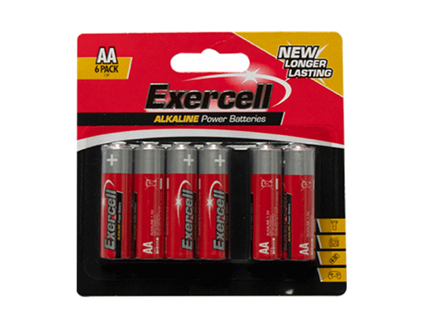 Alkaline AA Batteries - 6 Pack - 5056283820625