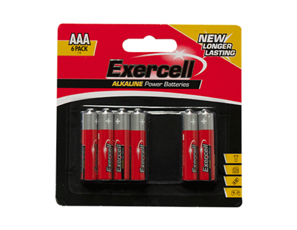 Alkaline AAA Batteries - 6 Pack - 5056283820632