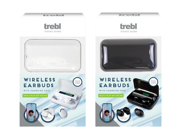 Wireless Earbuds with Smart Touch Control & Charging Case