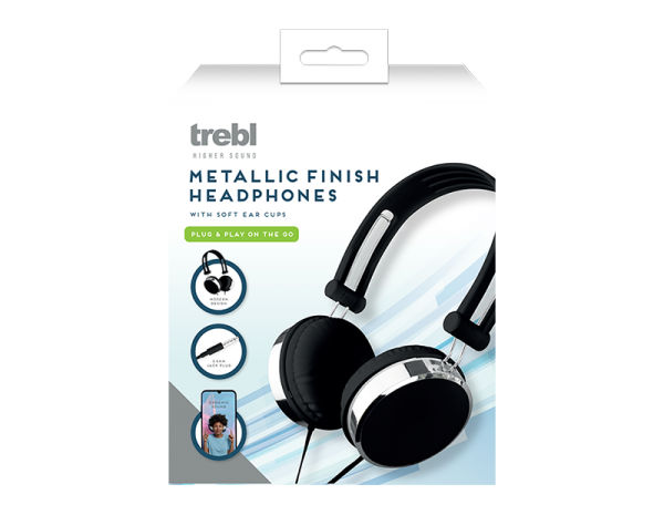 Metallic Finish Headphones