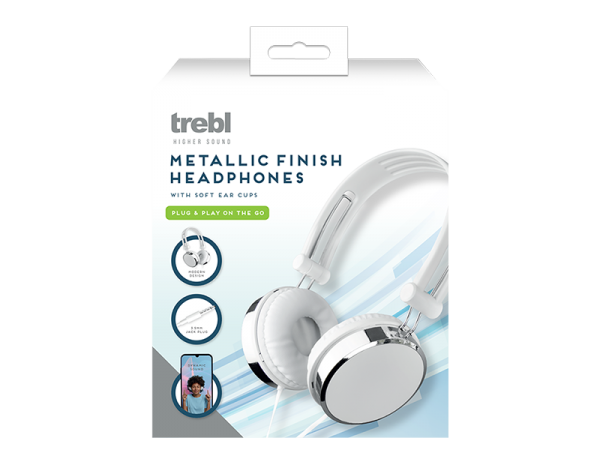 Metallic Finish Headphones