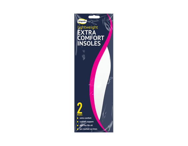 Extra Comfort Insoles - 2 Pairs