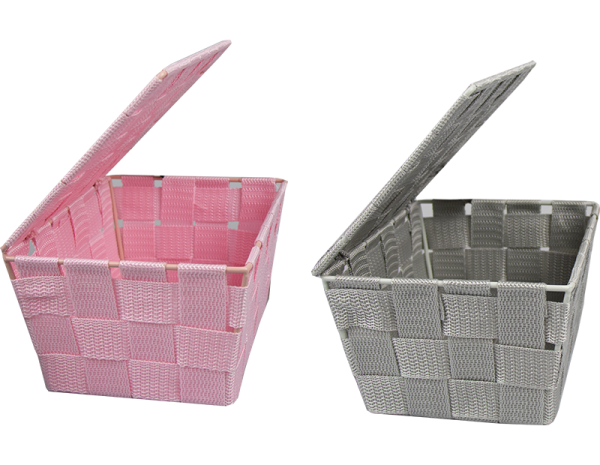 Woven Storage Basket with Lid - Trend 1.96L
