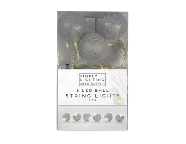 6 LED String Balls Lights