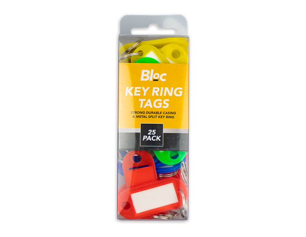 Keyring Tags - 25 Pack