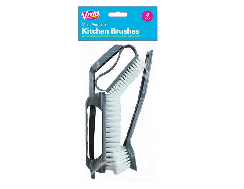 UK Wholesale Dish Cleaning brushes 4 pack - 5056283804731