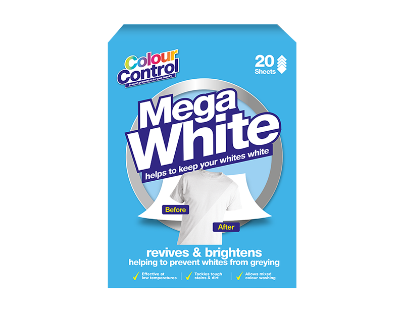 Mega White Laundry Sheets 20pk - 5056283860003