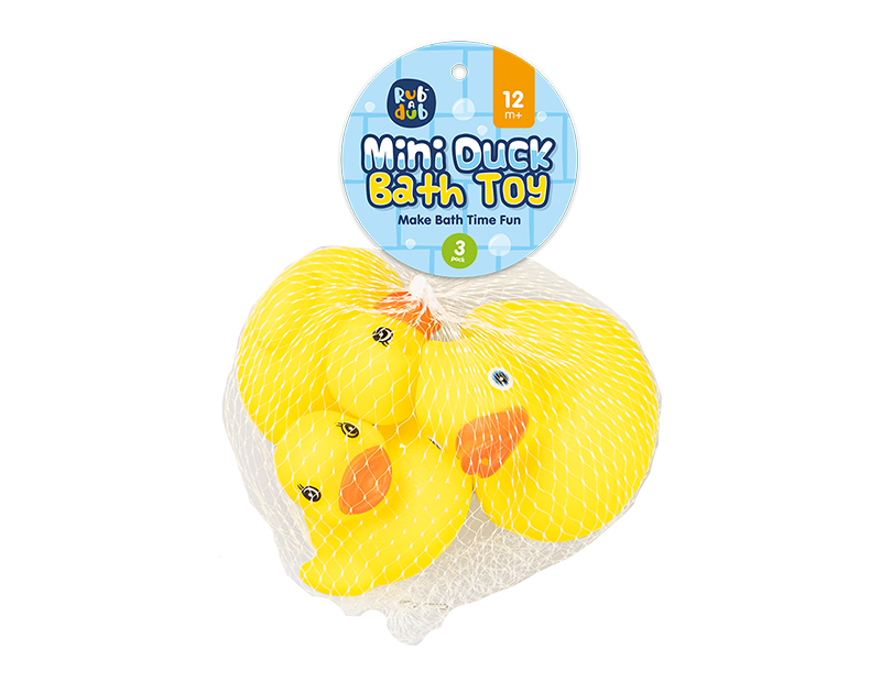 Mini Rubber Duck Bath Toy 3 Pack