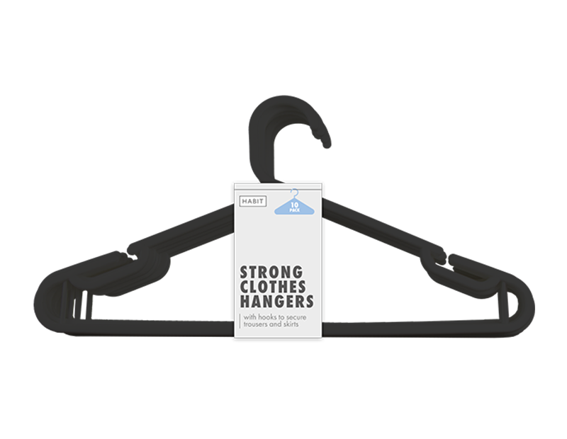 Strong Clothes Hangers 10pk - 5056283871061