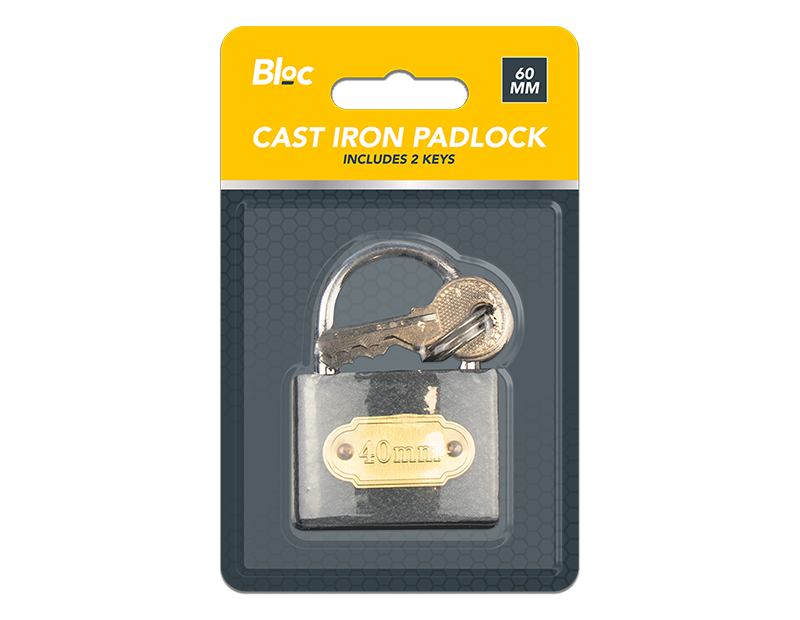 Cast Iron Padlock 60mm