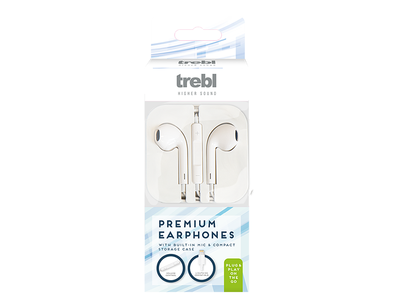 Stereo In Ear Headphones with Mic Lightning