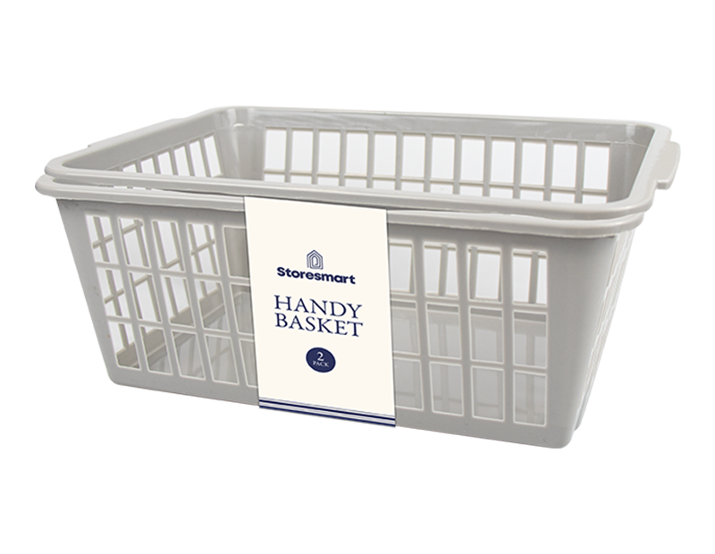 Plastic Handy Basket 2pk - 6L