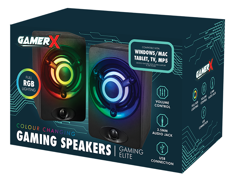 LED Gaming Speakers - 5056283861406