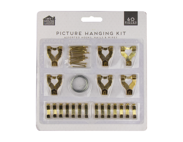 Picture Hanging Kit - 60 Piece